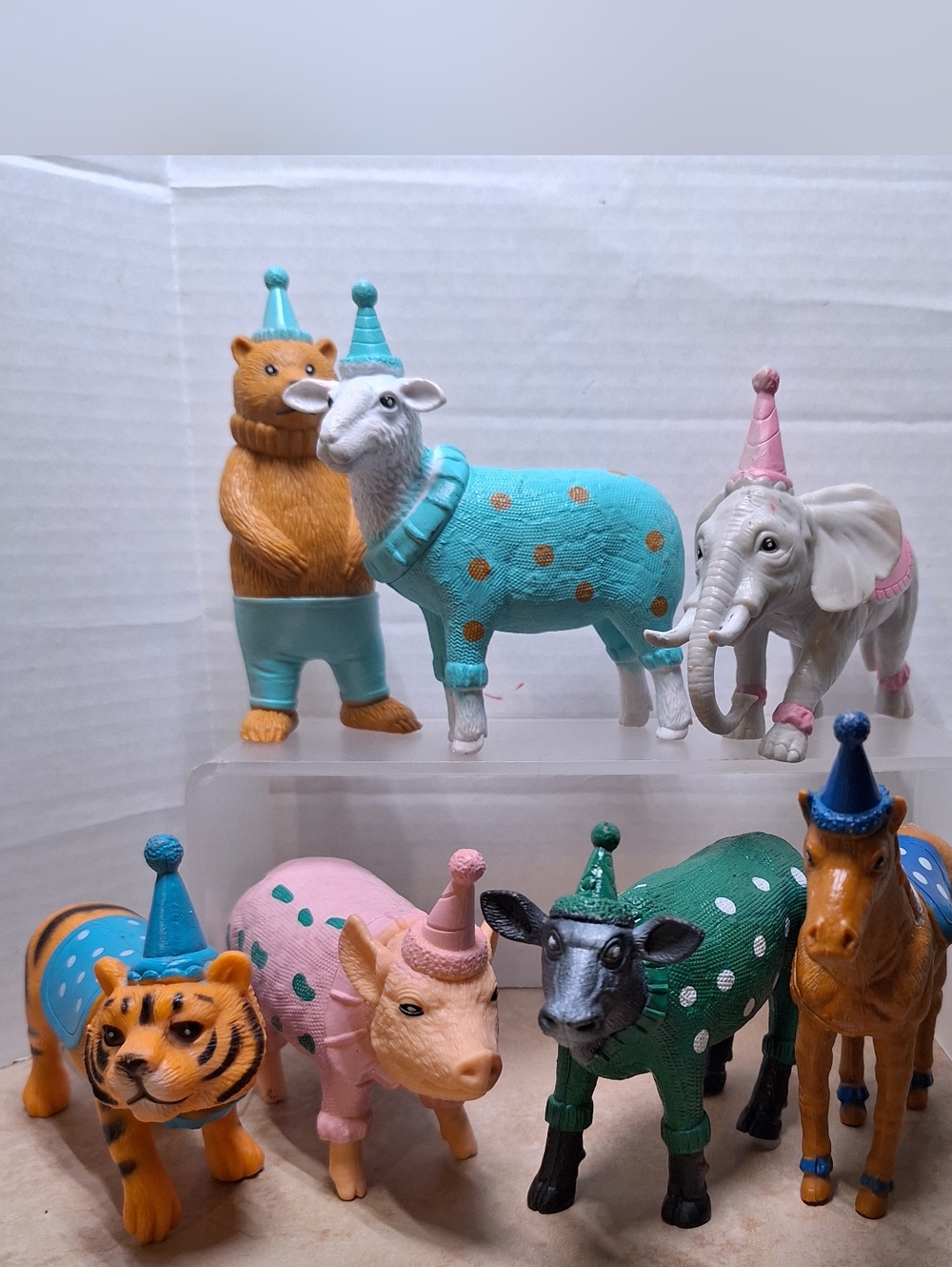 Ankyo Party Animals Figures Giraffe Pig Tiger Elephant More Target Cake Toppers